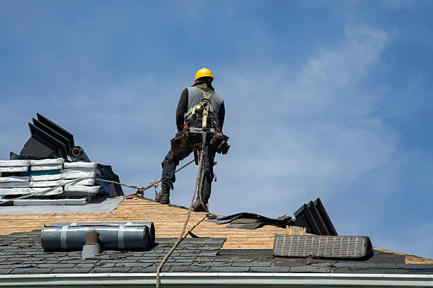 Professional Roofing technician working in East Moline, IL